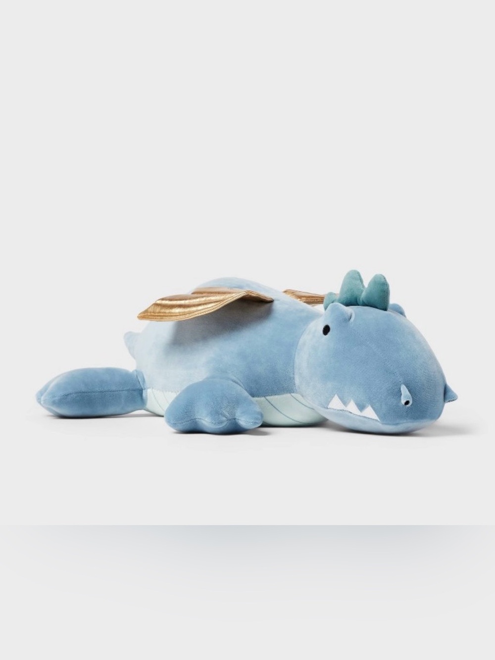 Dragon target weighted plush kids’ throw billow blue- Pillowfort